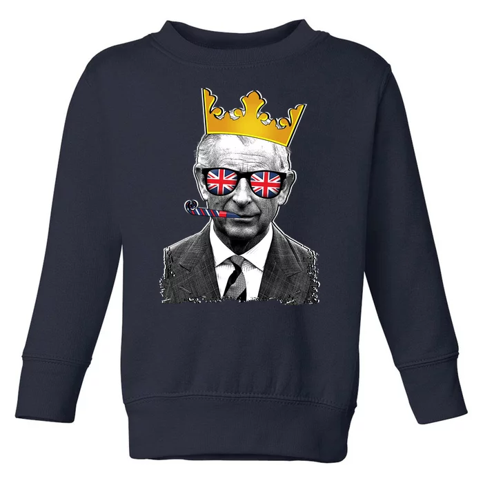 Funny Party King Coronation Prince King Charles Toddler Sweatshirt