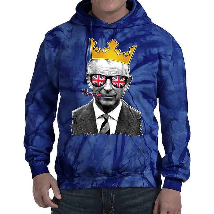 Funny Party King Coronation Prince King Charles Tie Dye Hoodie