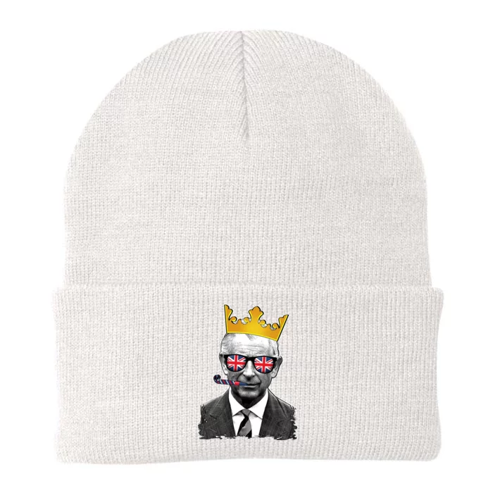 Funny Party King Coronation Prince King Charles Knit Cap Winter Beanie