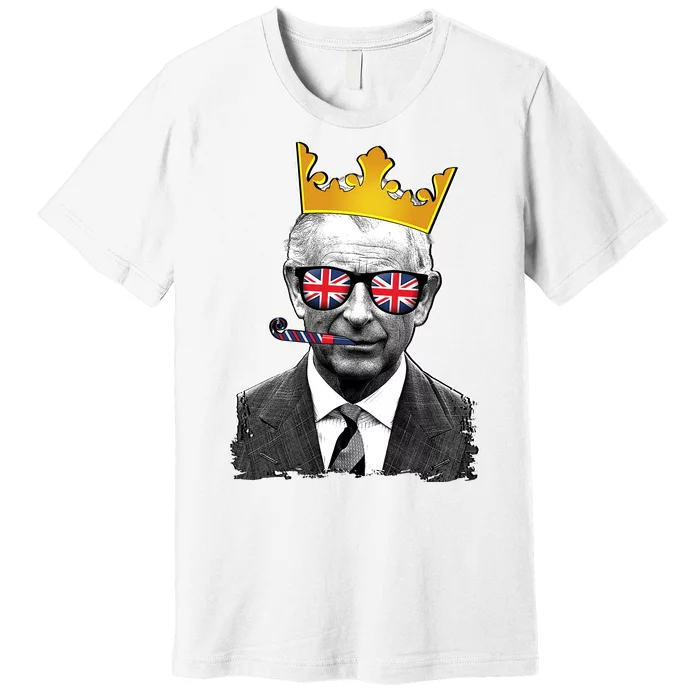 Funny Party King Coronation Prince King Charles Premium T-Shirt