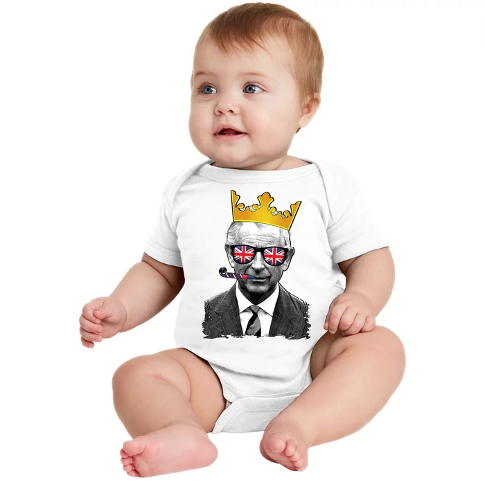 Funny Party King Coronation Prince King Charles Baby Bodysuit