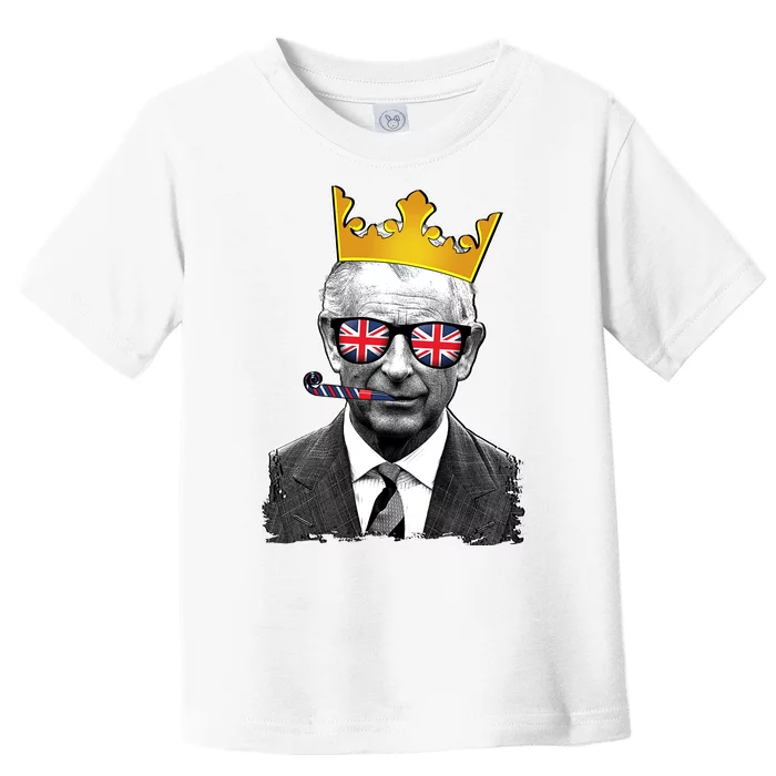 Funny Party King Coronation Prince King Charles Toddler T-Shirt