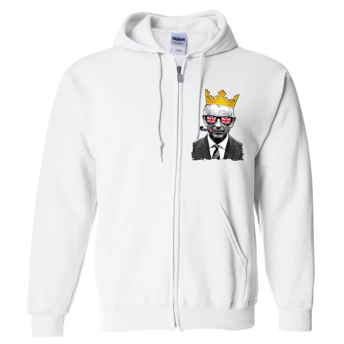 Funny Party King Coronation Prince King Charles Full Zip Hoodie