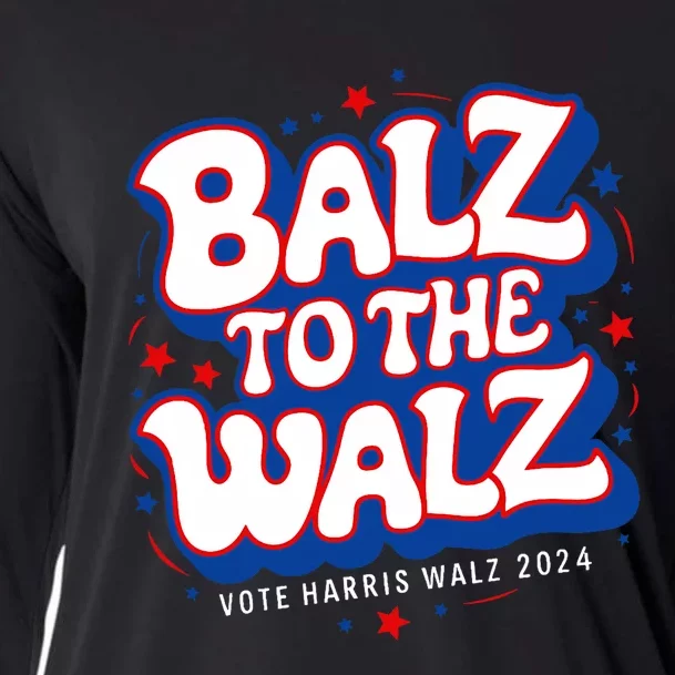 Funny Pro Kamala Harris Walz Election 2024 Balz To The Walz Cooling Performance Long Sleeve Crew