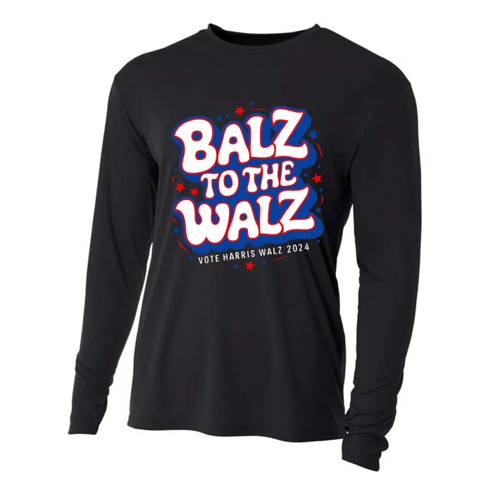 Funny Pro Kamala Harris Walz Election 2024 Balz To The Walz Cooling Performance Long Sleeve Crew