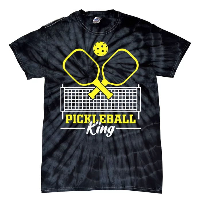 Funny Pickleball King Vintage Retro Tie-Dye T-Shirt