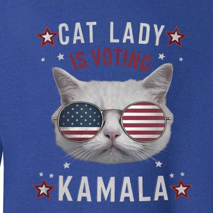 Funny President Kamalaharris Cats For Kamala 2024 Great Gift Toddler Sweatshirt