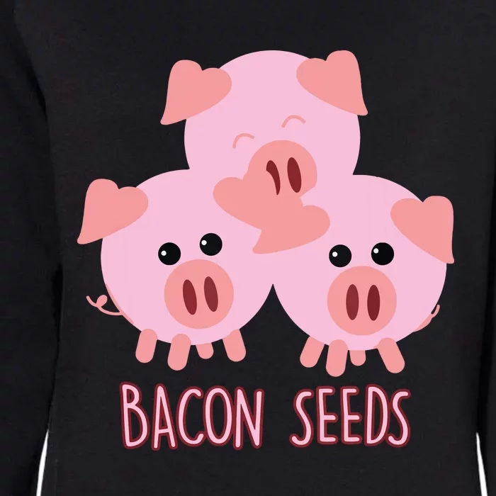 Funny Paleo Keto Bacon Seeds Three Pigs Womens California Wash Sweatshirt