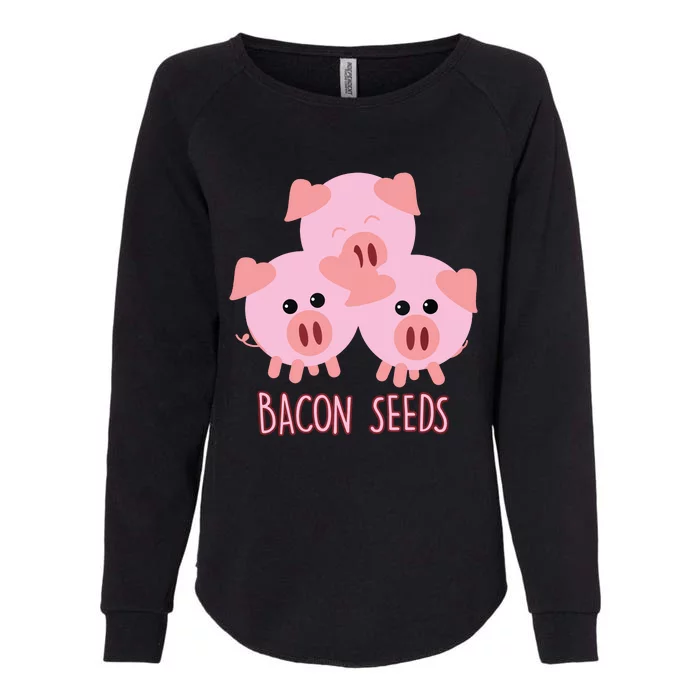 Funny Paleo Keto Bacon Seeds Three Pigs Womens California Wash Sweatshirt