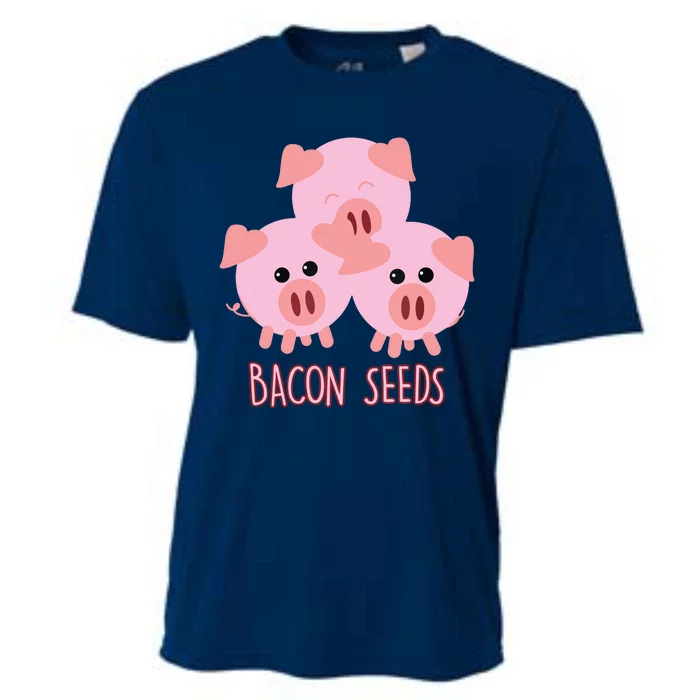 Funny Paleo Keto Bacon Seeds Three Pigs Cooling Performance Crew T-Shirt