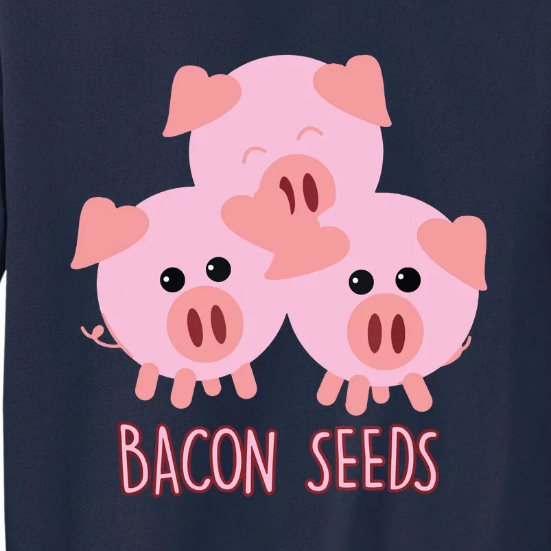 Funny Paleo Keto Bacon Seeds Three Pigs Tall Sweatshirt