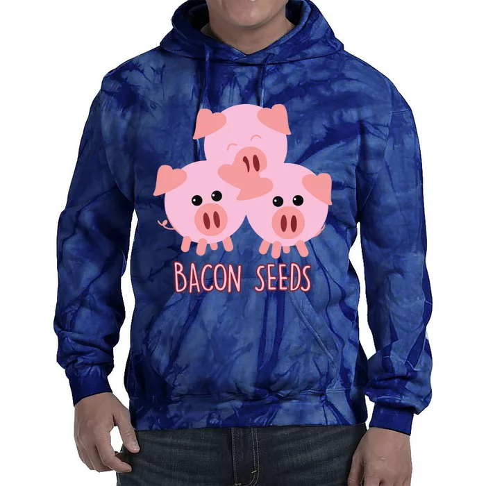 Funny Paleo Keto Bacon Seeds Three Pigs Tie Dye Hoodie