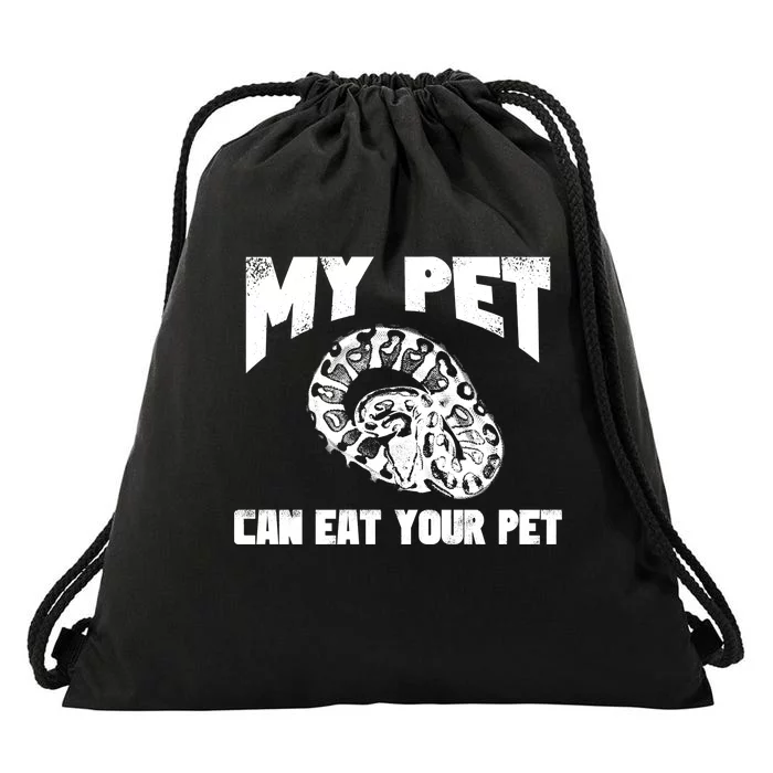 Funny Pet Love Ball Python Gift Funny Gift Snake Lovers Gift Drawstring Bag