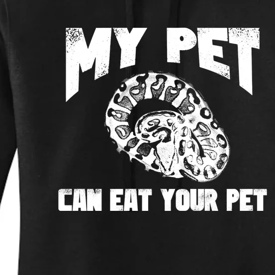 Funny Pet Love Ball Python Gift Funny Gift Snake Lovers Gift Women's Pullover Hoodie