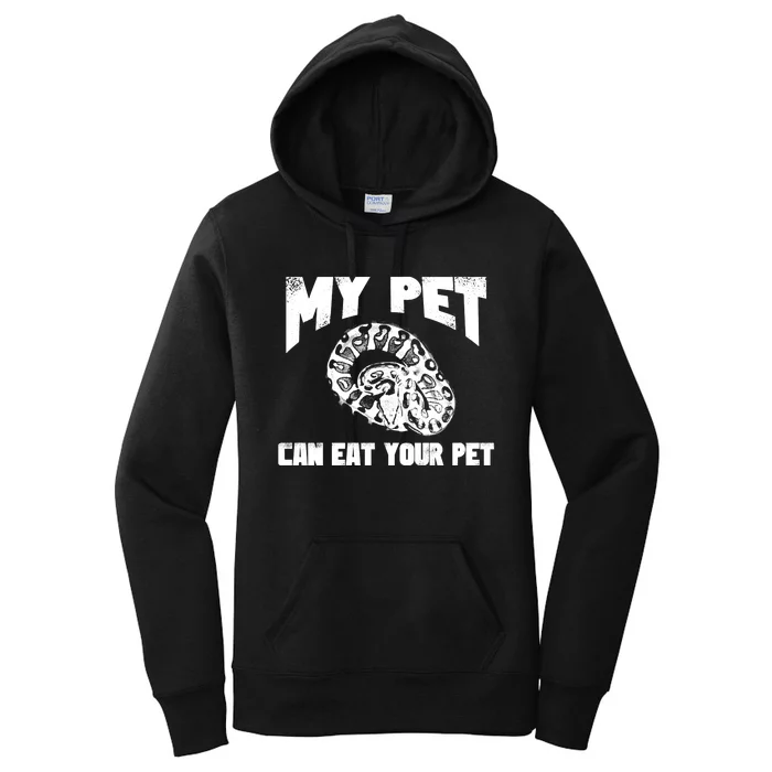 Funny Pet Love Ball Python Gift Funny Gift Snake Lovers Gift Women's Pullover Hoodie