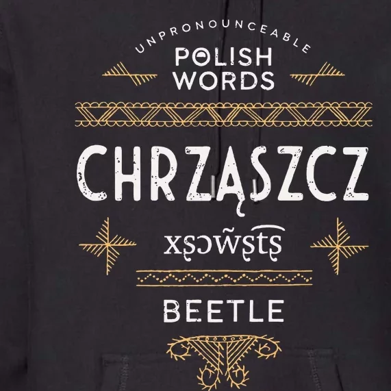 Funny Polish Language Beetle Premium Hoodie