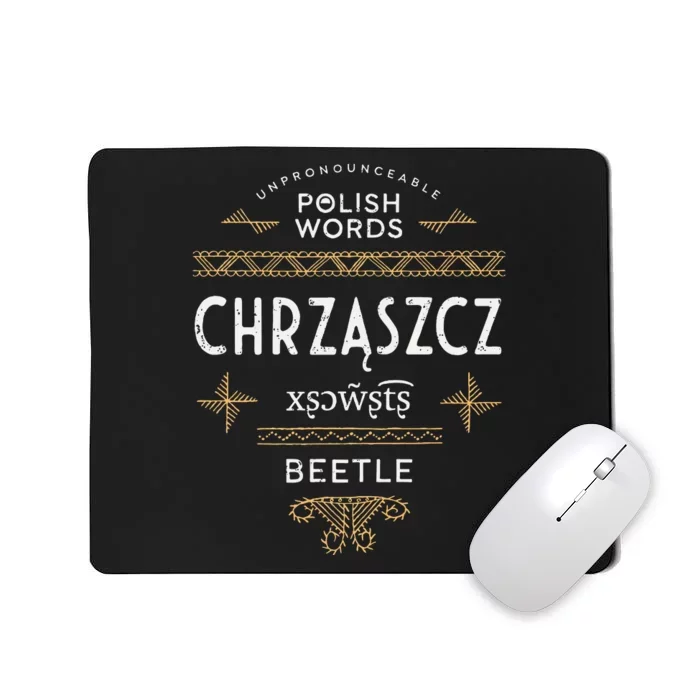 Funny Polish Language Beetle Mousepad