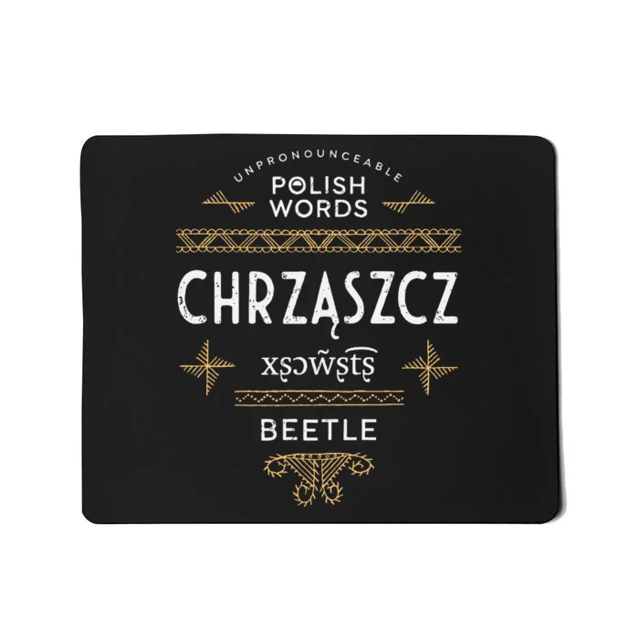 Funny Polish Language Beetle Mousepad