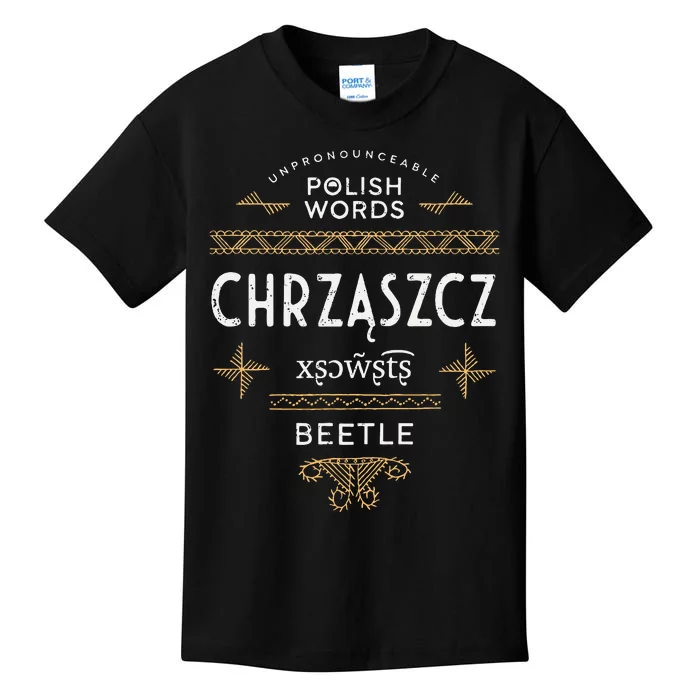 Funny Polish Language Beetle Kids T-Shirt