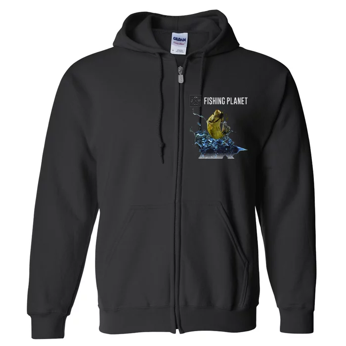 Fishing Planet LargeMouth Bass Full Zip Hoodie