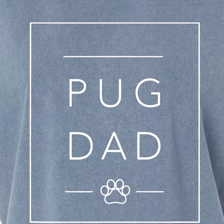 Funny Pug Lover Dog Dad Tee Minimalist Pug Dog Lover Garment-Dyed Women's Muscle Tee