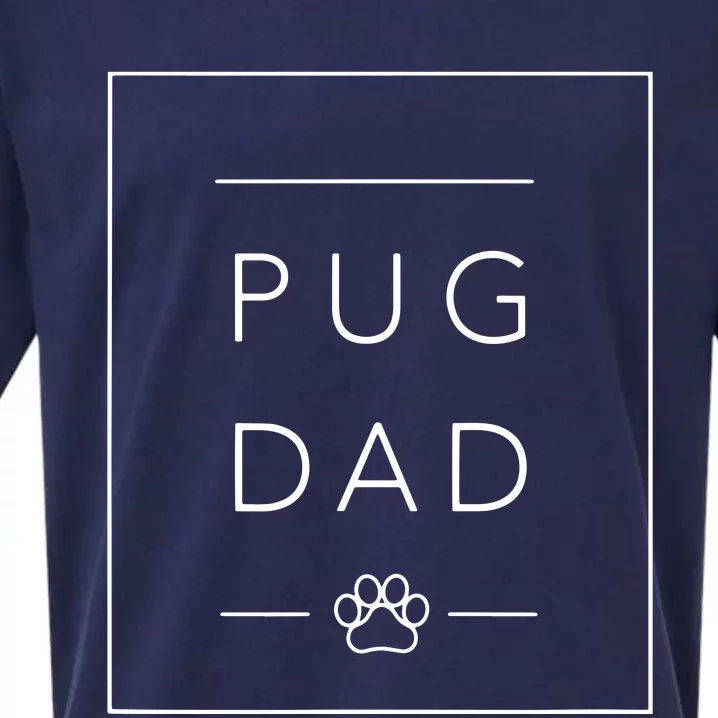 Funny Pug Lover Dog Dad Tee Minimalist Pug Dog Lover Sueded Cloud Jersey T-Shirt