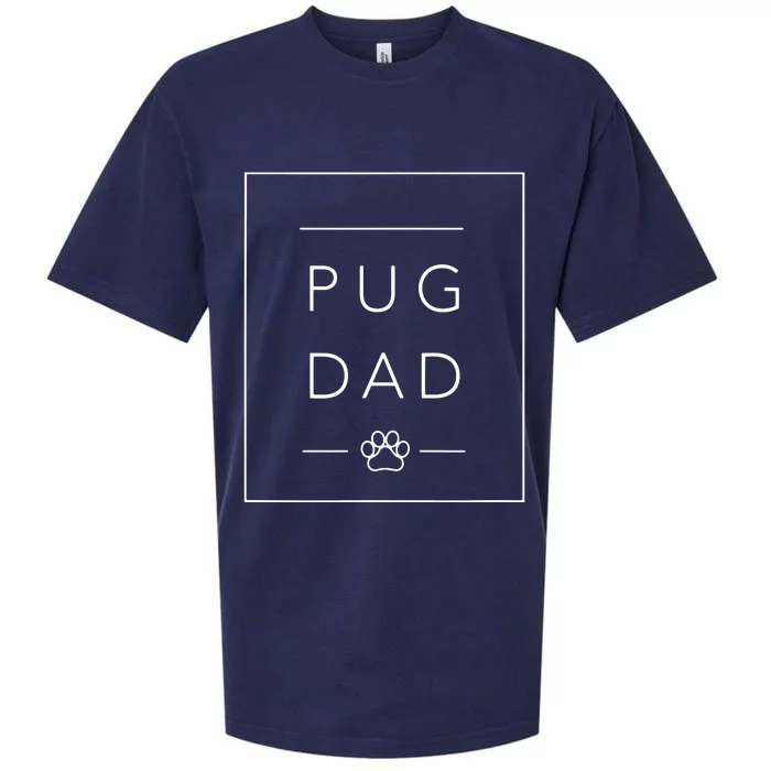 Funny Pug Lover Dog Dad Tee Minimalist Pug Dog Lover Sueded Cloud Jersey T-Shirt