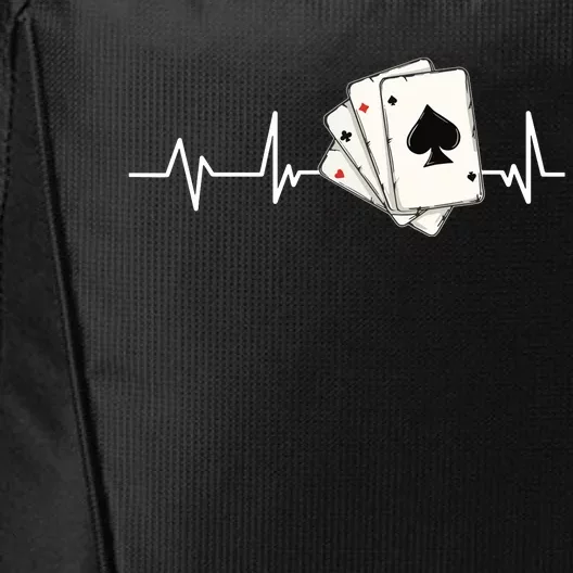 Funny Poker Lover Design For Gamblers Poker Player City Backpack