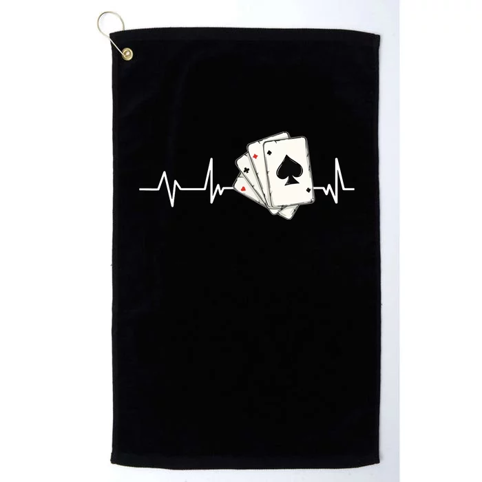 Funny Poker Lover Design For Gamblers Poker Player Platinum Collection Golf Towel