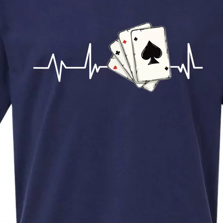 Funny Poker Lover Design For Gamblers Poker Player Sueded Cloud Jersey T-Shirt