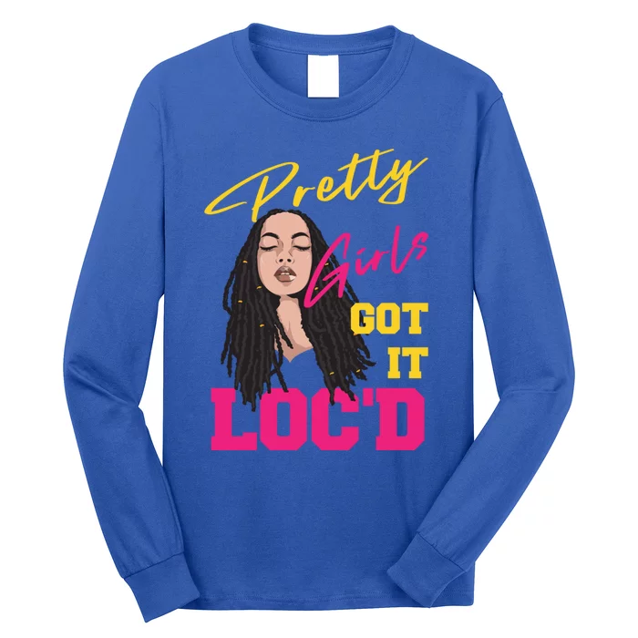 Funny Pretty Locs Afro Gift Cool Loc'd Melanin Gift Long Sleeve Shirt