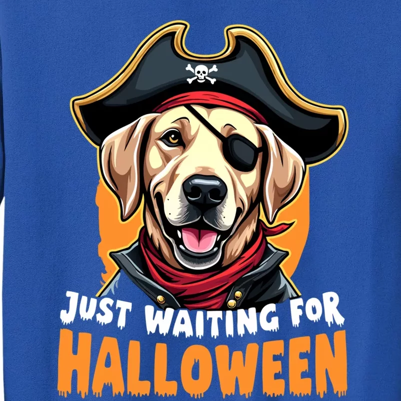 Funny Pirate Labrador Retriever Just Waiting For Halloween Gift Tall Sweatshirt