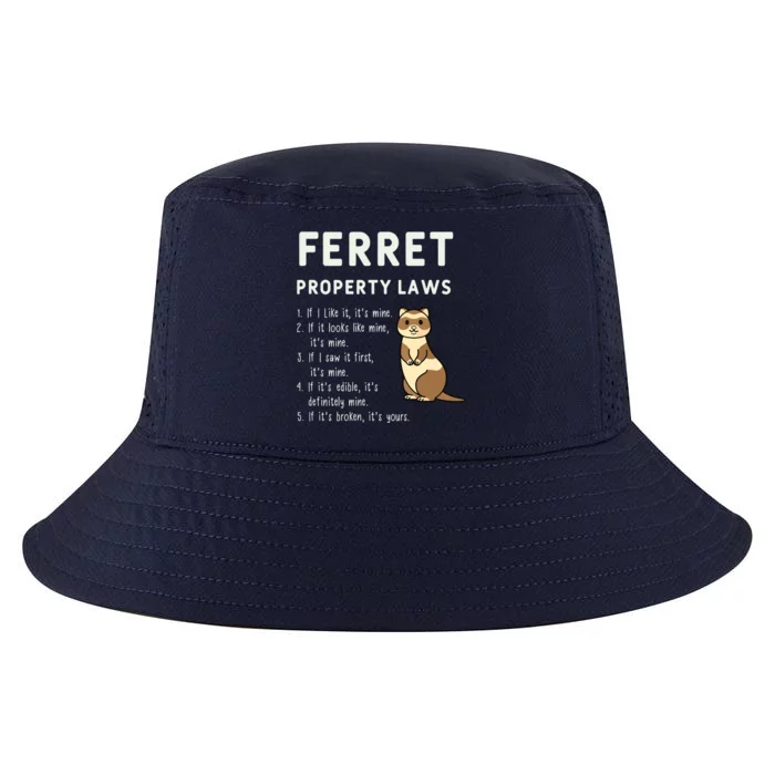 Ferret Property Laws Five Statements By Ferrets Cool Comfort Performance Bucket Hat