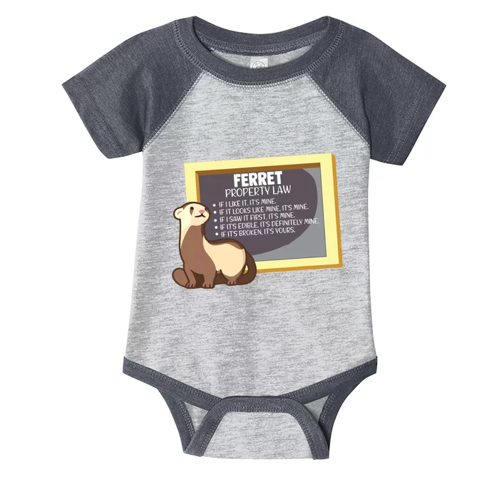 Ferret Property Laws Five Statements Ferret Lovers Funny Infant Baby Jersey Bodysuit