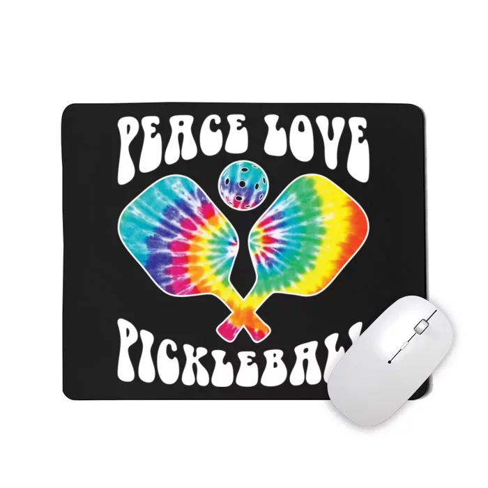 Funny Peace Love Pickleball Vintage Design Mousepad