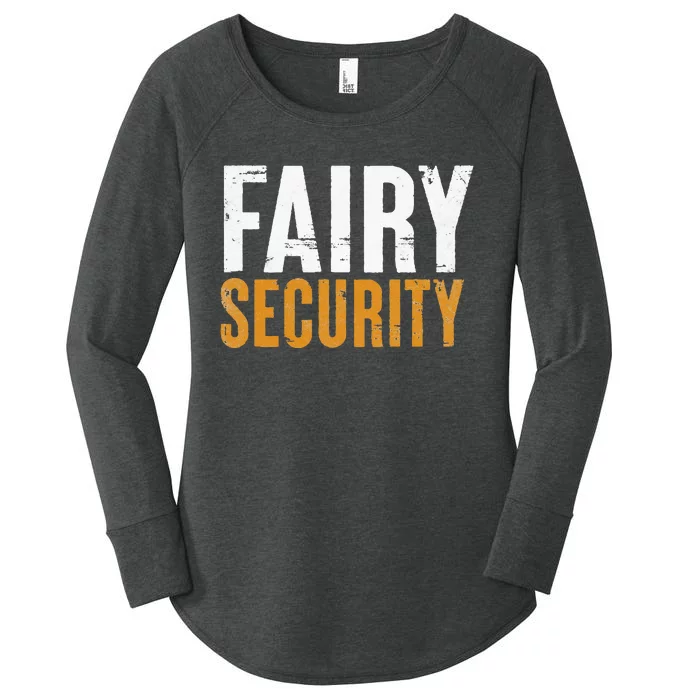 Funny Parents Lazy Easy Costume Fairy Security Halloween Dad Women's Perfect Tri Tunic Long Sleeve Shirt