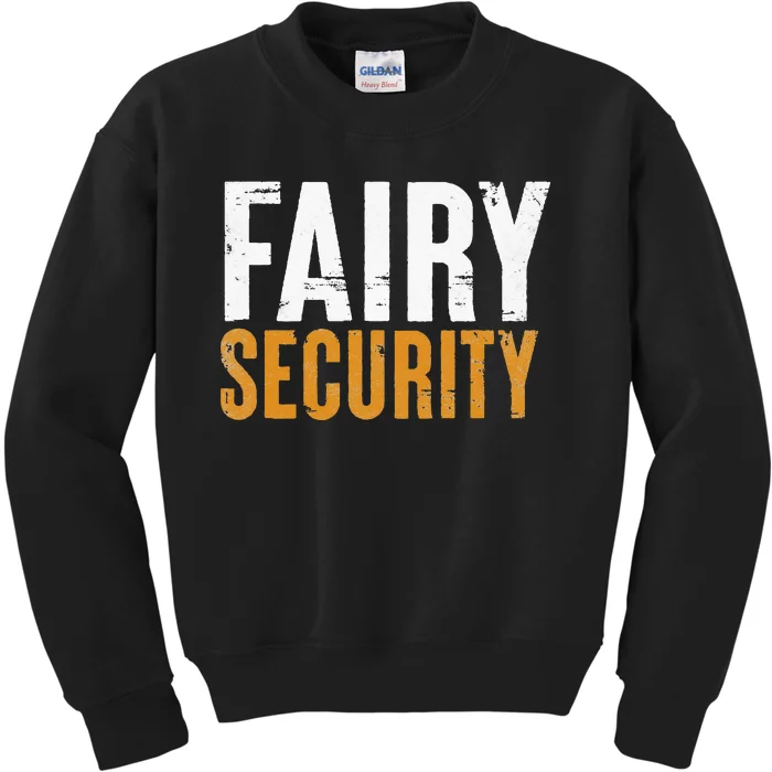 Funny Parents Lazy Easy Costume Fairy Security Halloween Dad Kids Sweatshirt