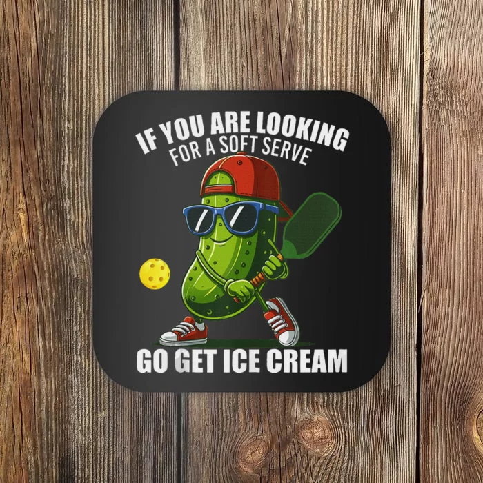 Funny Pickleball Lover Quirky Design Coaster