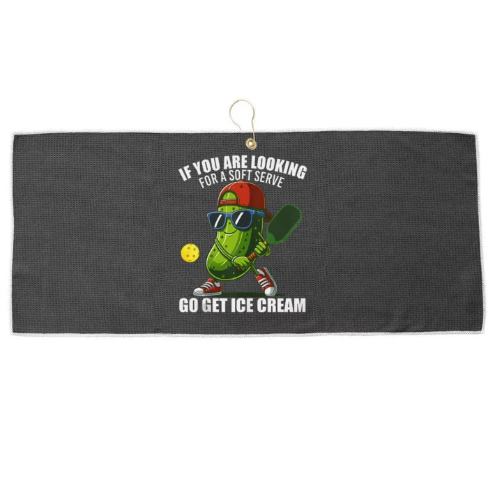 Funny Pickleball Lover Quirky Design Large Microfiber Waffle Golf Towel