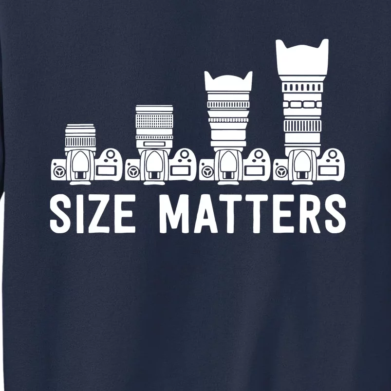 Funny Photography Lens Size Matters Sweatshirt