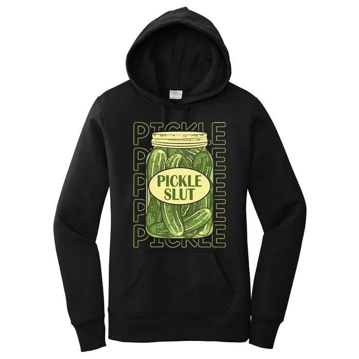 Funny Pickle Lover Pickle Slut Women's Pullover Hoodie