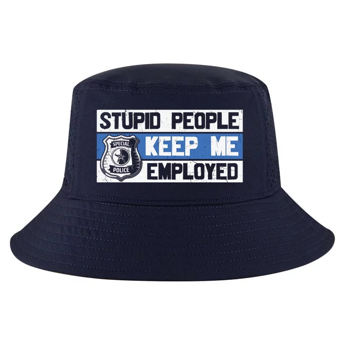 Funny Police Law Enforcement Cool Comfort Performance Bucket Hat