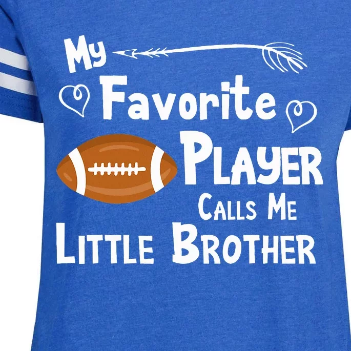 Favorite Player Little Brother Football Enza Ladies Jersey Football T-Shirt