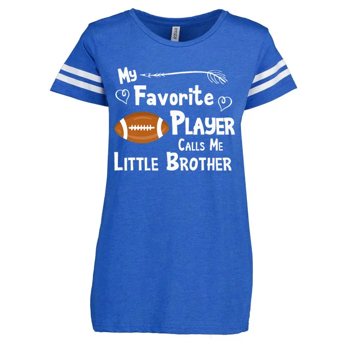 Favorite Player Little Brother Football Enza Ladies Jersey Football T-Shirt