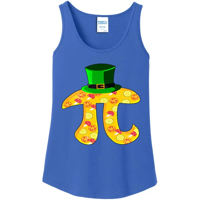 Funny Pi Leprechaun Hat With Pi Pizza For Pi Day Funny Gift Ladies Essential Tank