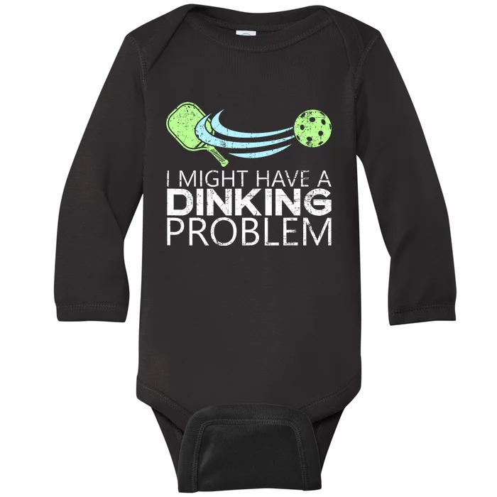 Funny Pickleball Lover Pickleball Player Pickleball Baby Long Sleeve Bodysuit