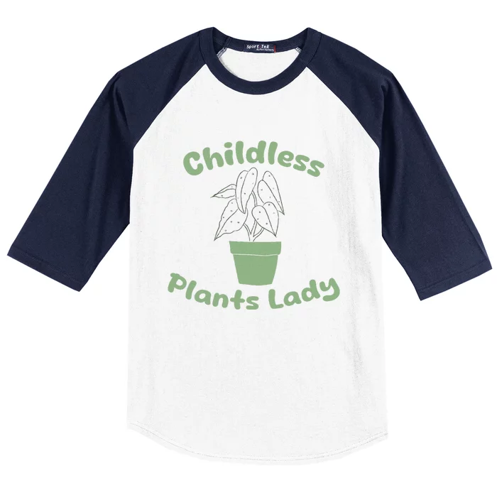 Funny Plant Lady Garden Art For Plant Lovers Baseball Sleeve Shirt