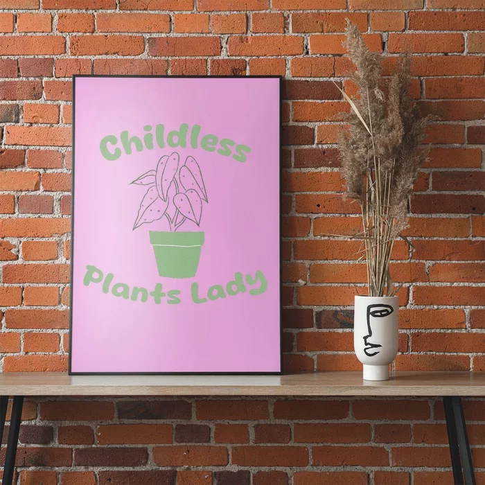 Funny Plant Lady Garden Art For Plant Lovers Poster