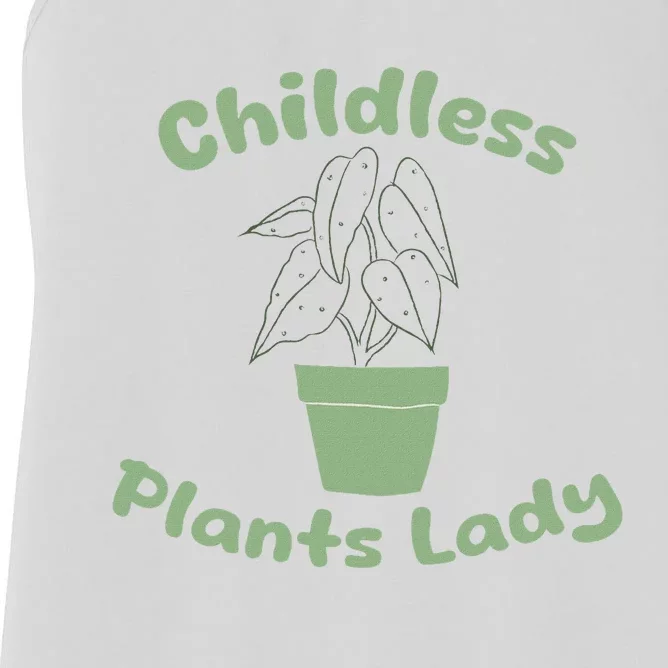 Funny Plant Lady Garden Art For Plant Lovers Women's Racerback Tank