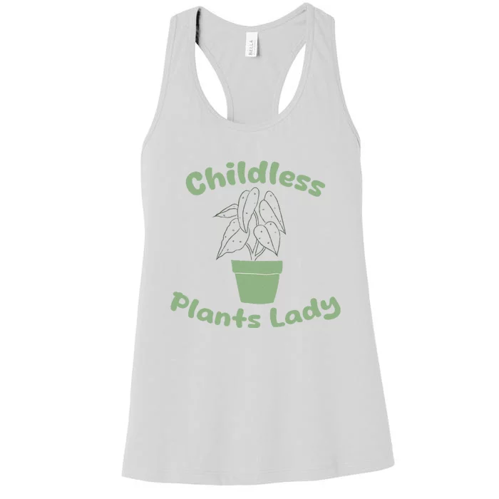 Funny Plant Lady Garden Art For Plant Lovers Women's Racerback Tank